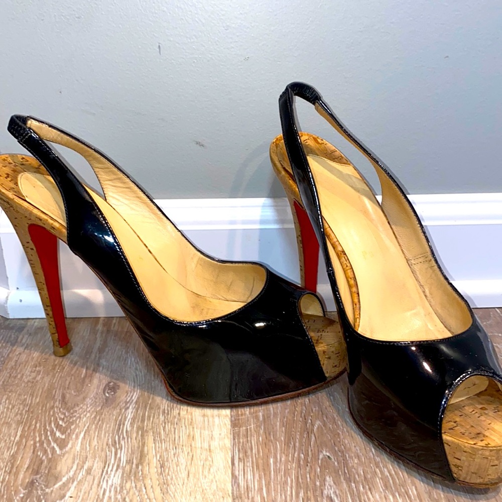 Authentic Christian Louboutin size 39 1/2 heels